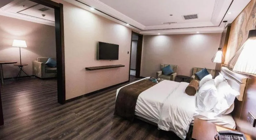 Bed in James Joyce Coffetel Jilin Railway Station Fortune Plaza