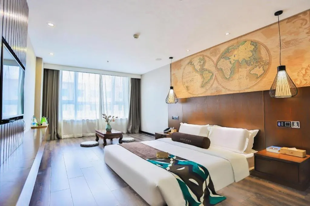 Bed in James Joyce Coffetel Jilin Railway Station Fortune Plaza