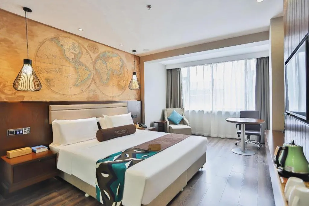 Bed in James Joyce Coffetel Jilin Railway Station Fortune Plaza