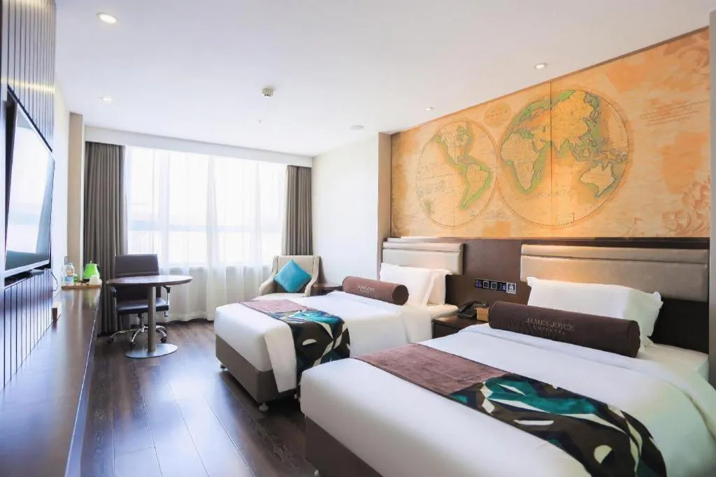Bed in James Joyce Coffetel Jilin Railway Station Fortune Plaza