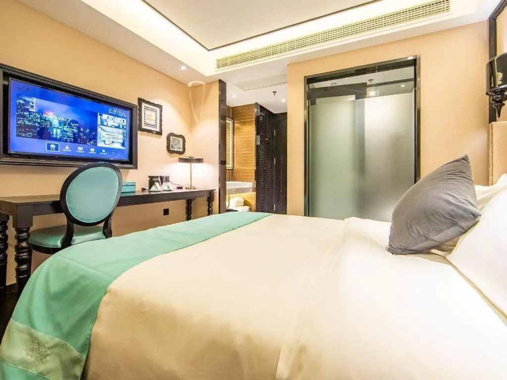 Bed in Xana Hotelle Tianjin Binjiang Road Heping Road Metro Station Quanyechang