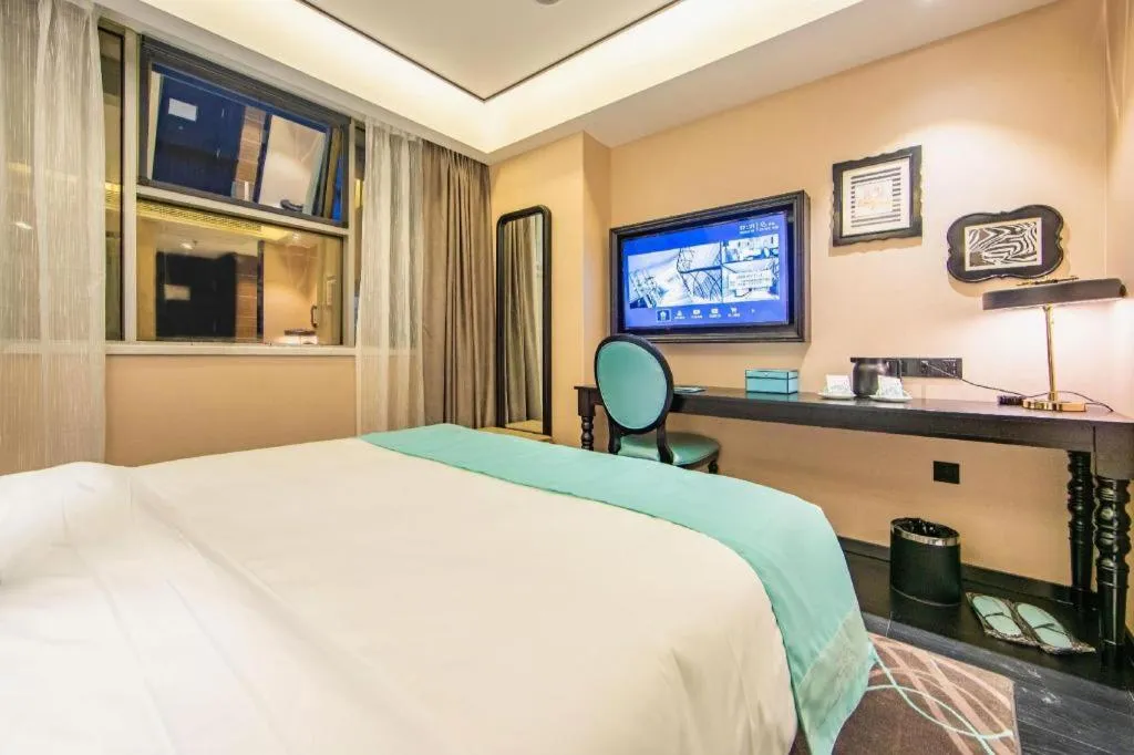 Bed in Xana Hotelle Tianjin Binjiang Road Heping Road Metro Station Quanyechang