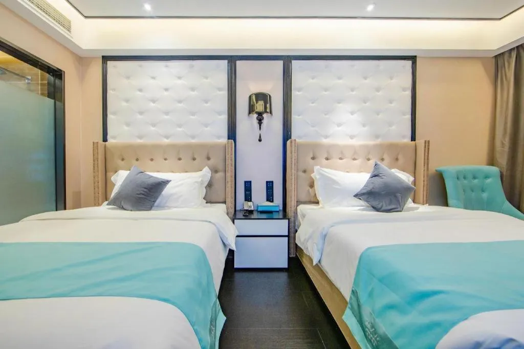 Bed in Xana Hotelle Tianjin Binjiang Road Heping Road Metro Station Quanyechang