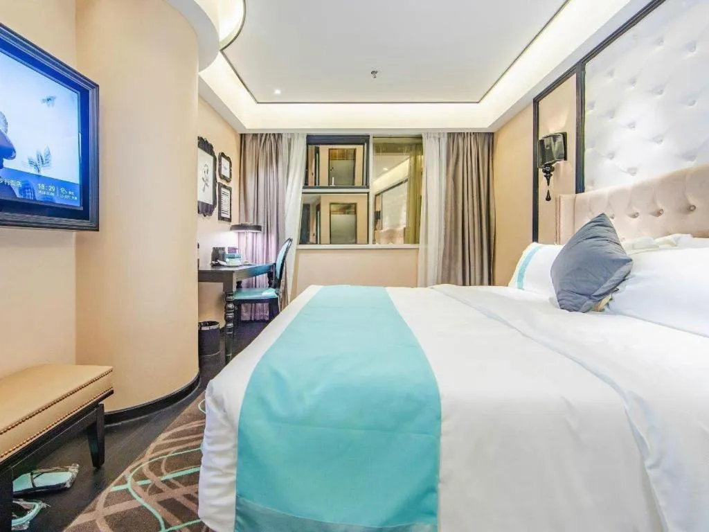 Bed in Xana Hotelle Tianjin Binjiang Road Heping Road Metro Station Quanyechang