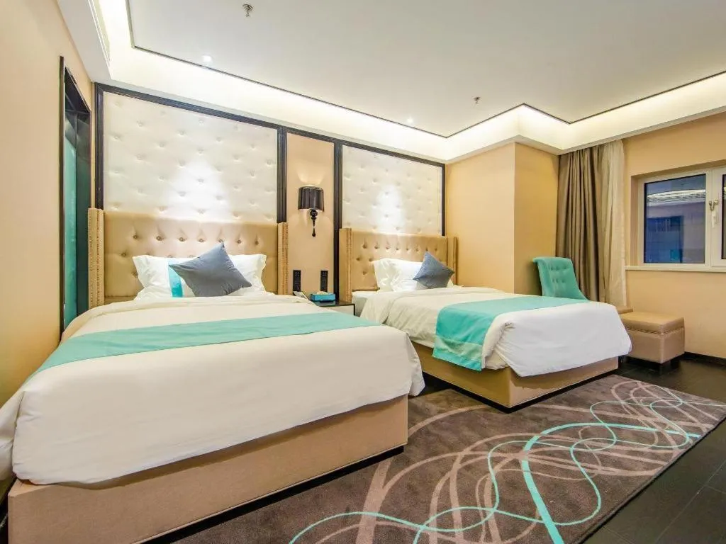 Bed in Xana Hotelle Tianjin Binjiang Road Heping Road Metro Station Quanyechang