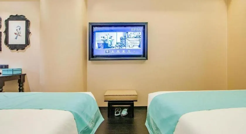 Bed in Xana Hotelle Tianjin Binjiang Road Heping Road Metro Station Quanyechang