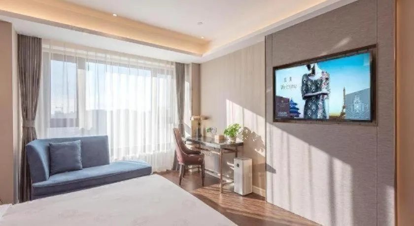 Bed in James Joyce Coffetel Harbin West High-speed Railway Station Wanda Plaza