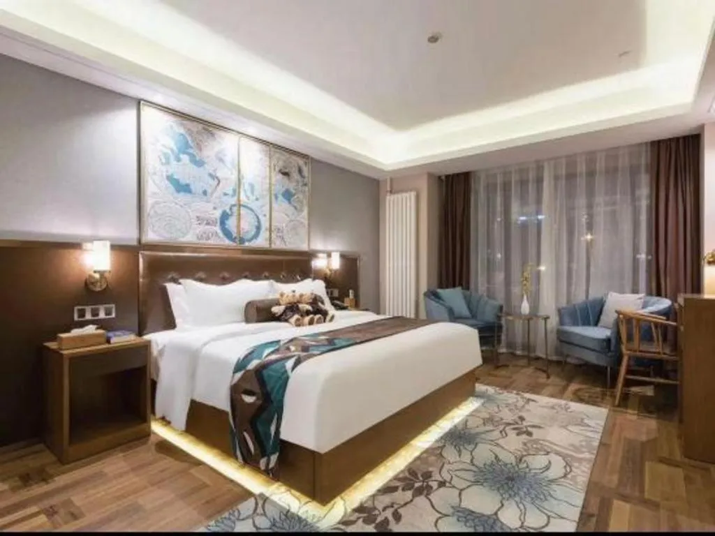 Bed in James Joyce Coffetel Harbin West High-speed Railway Station Wanda Plaza