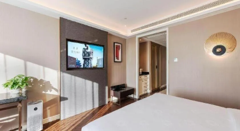 Bed in James Joyce Coffetel Harbin West High-speed Railway Station Wanda Plaza