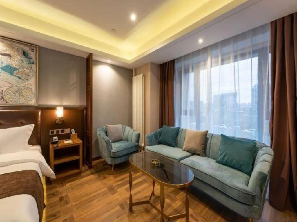 Bed in James Joyce Coffetel Harbin West High-speed Railway Station Wanda Plaza