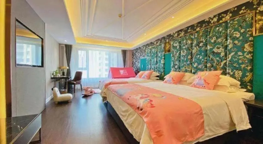 Bed in James Joyce Coffetel Harbin West High-speed Railway Station Wanda Plaza