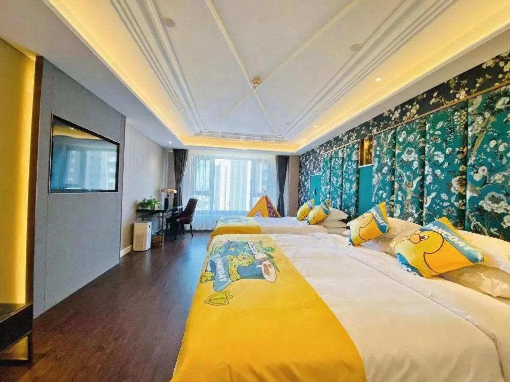 Bed in James Joyce Coffetel Harbin West High-speed Railway Station Wanda Plaza