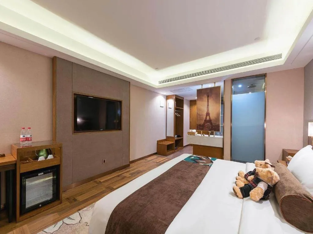 Bed in James Joyce Coffetel Harbin West High-speed Railway Station Wanda Plaza