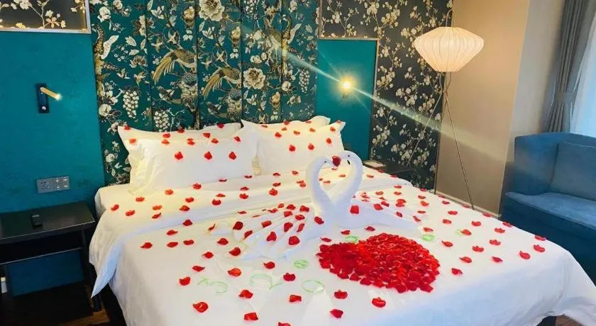 Bed in James Joyce Coffetel Harbin West High-speed Railway Station Wanda Plaza