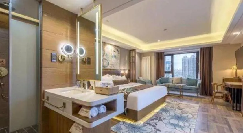 Bed in James Joyce Coffetel Harbin West High-speed Railway Station Wanda Plaza