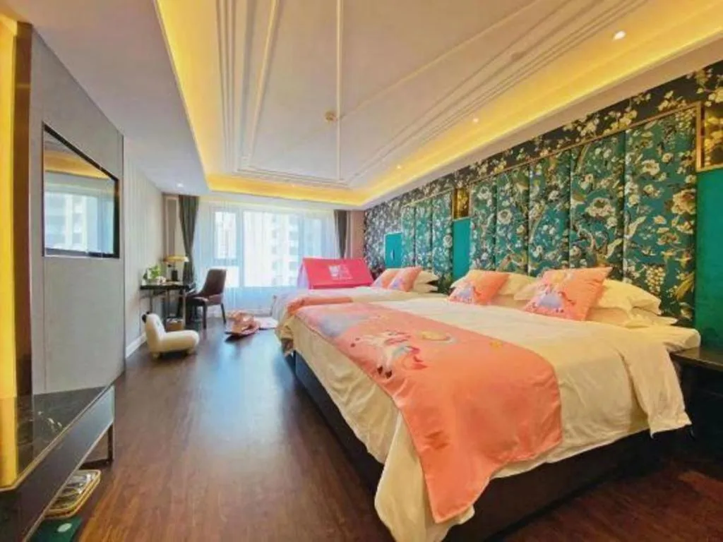 Bed in James Joyce Coffetel Harbin West High-speed Railway Station Wanda Plaza