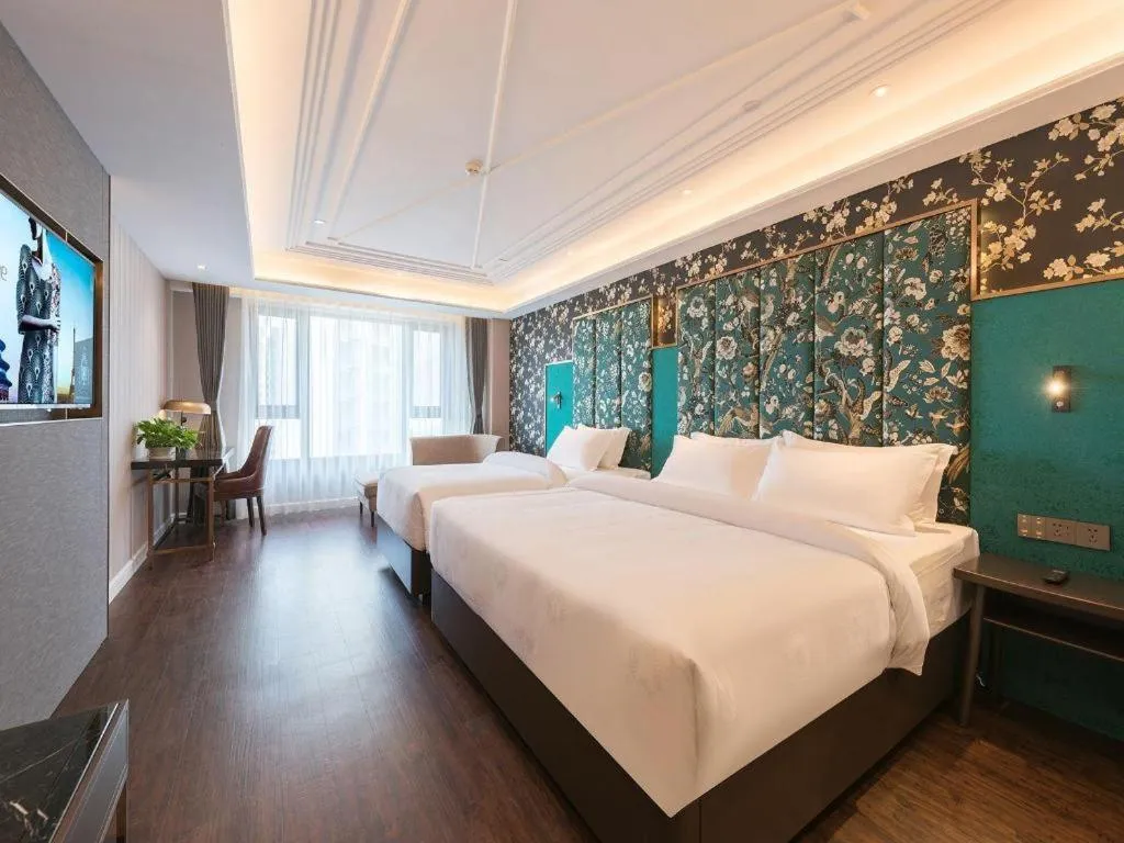 Bed in James Joyce Coffetel Harbin West High-speed Railway Station Wanda Plaza