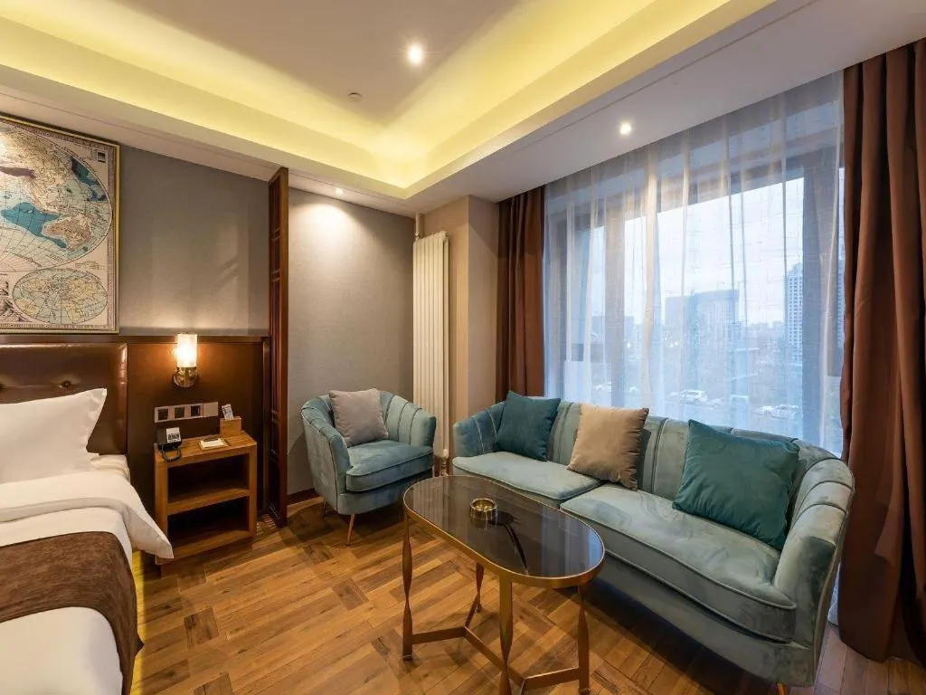 Bed in James Joyce Coffetel Harbin West High-speed Railway Station Wanda Plaza