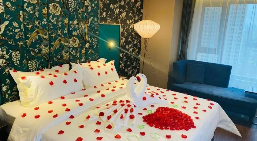 Bed in James Joyce Coffetel Harbin West High-speed Railway Station Wanda Plaza