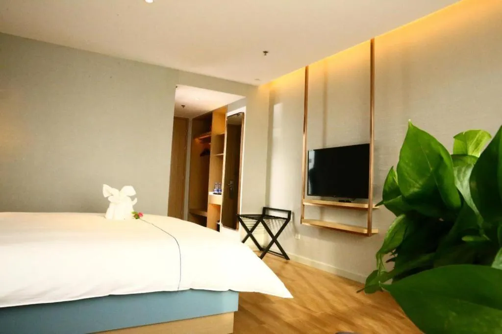 Bed in Magnotel Hengshui Lake Jizhou Middle School