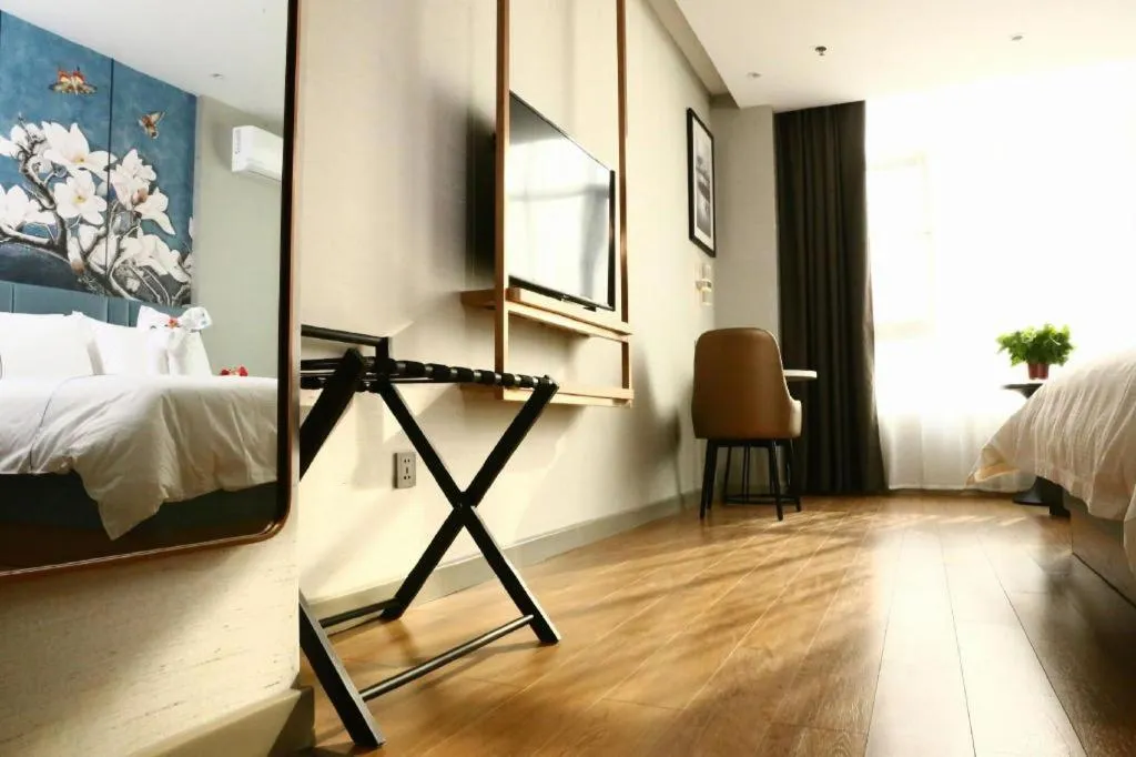 Bed in Magnotel Hengshui Lake Jizhou Middle School