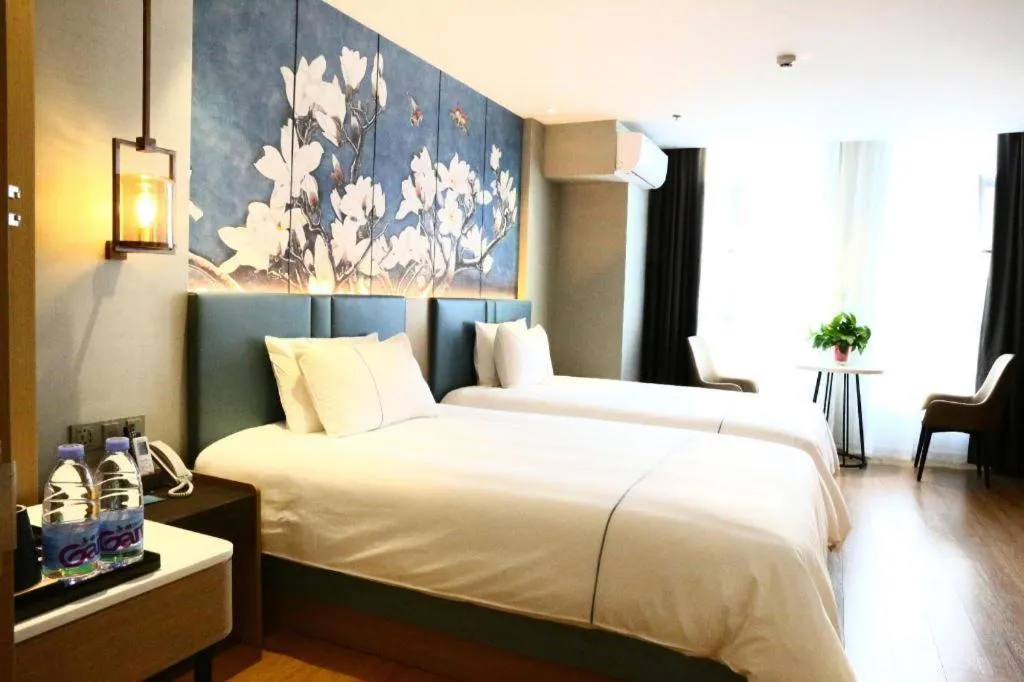 Bed in Magnotel Hengshui Lake Jizhou Middle School