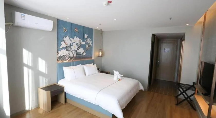 Bed in Magnotel Hengshui Lake Jizhou Middle School