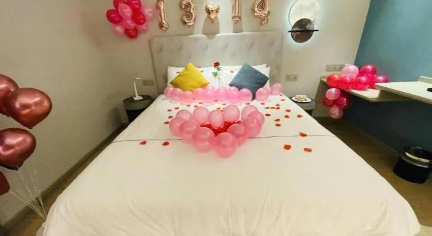 Bed in Magnotel Hotel Wuhan Jiangtan Lihuangpo Road Pedestrian Street