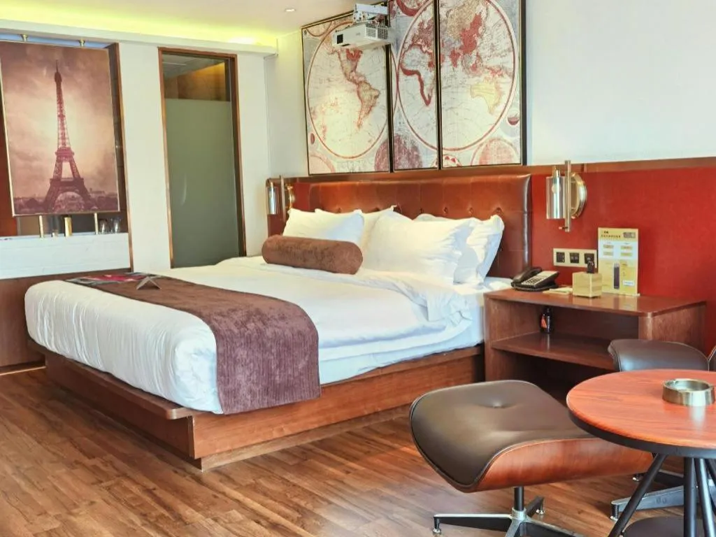 Bed in James Joyce Coffetel Wuhan Gutian Er Road Metro Station