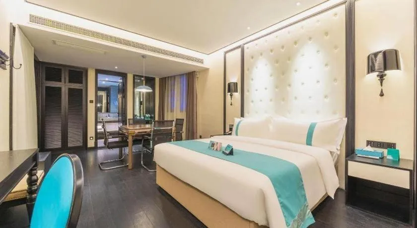 Bed in Xana Hotelle Nanchang Hongdu Middle Avenue Provincial TV Station