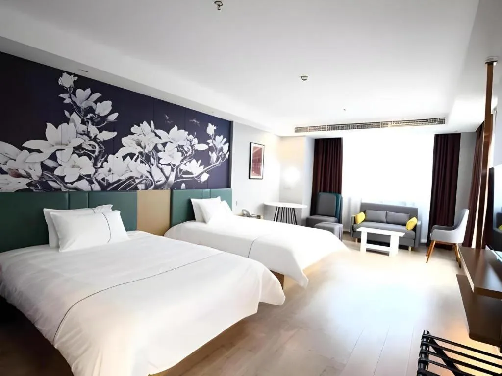 Bed in Magnotel Nanjing Lishui Baota Bei Road