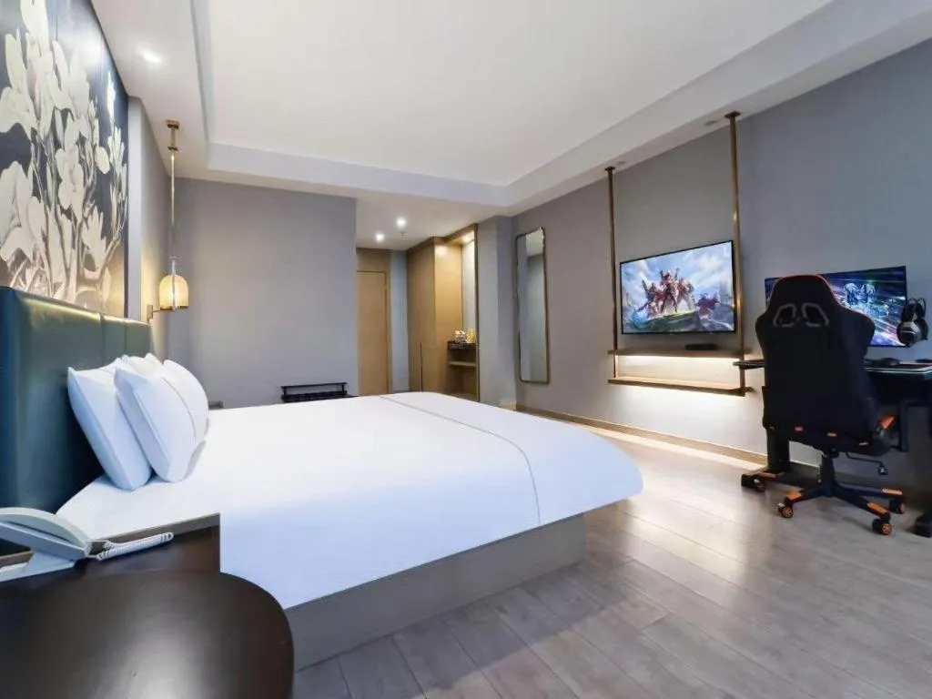 Bed in Magnotel Nanjing Lishui Baota Bei Road