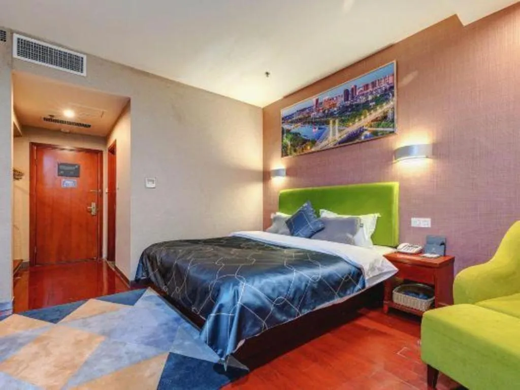 Bed in Chonpines Hotel Jining Quanmin Fitness Plaza