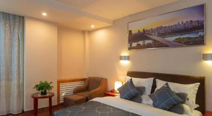 Bed in Chonpines Hotel Jining Quanmin Fitness Plaza