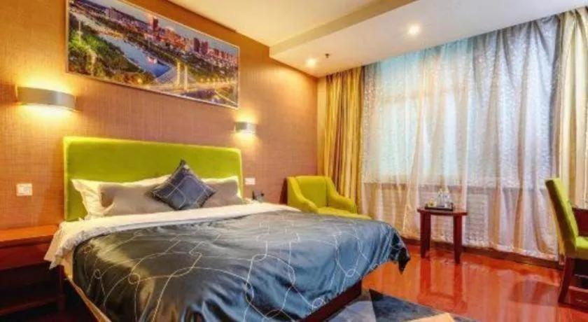 Bed in Chonpines Hotel Jining Quanmin Fitness Plaza