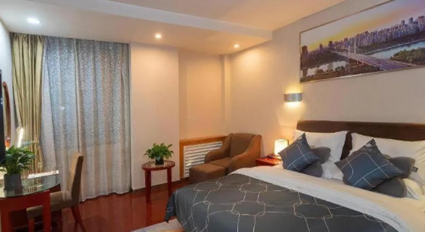 Bed in Chonpines Hotel Jining Quanmin Fitness Plaza