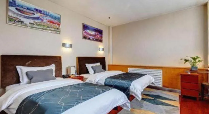 Bed in Chonpines Hotel Jining Quanmin Fitness Plaza