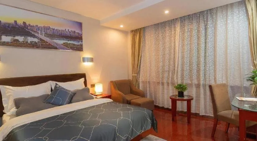 Bed in Chonpines Hotel Jining Quanmin Fitness Plaza