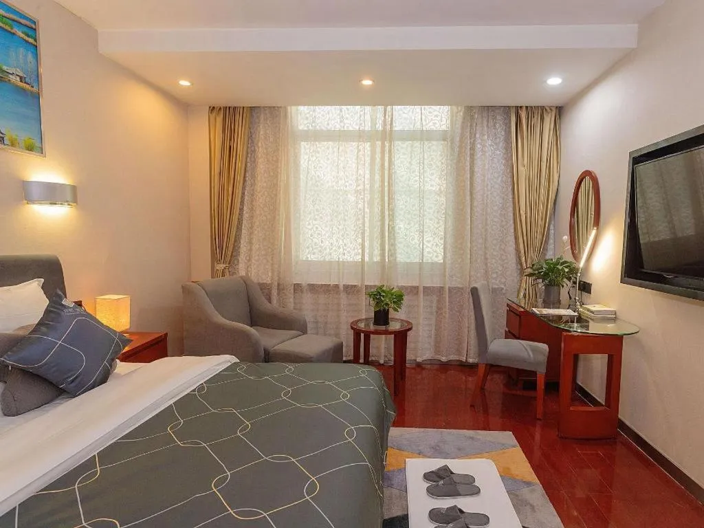 Bed in Chonpines Hotel Jining Quanmin Fitness Plaza