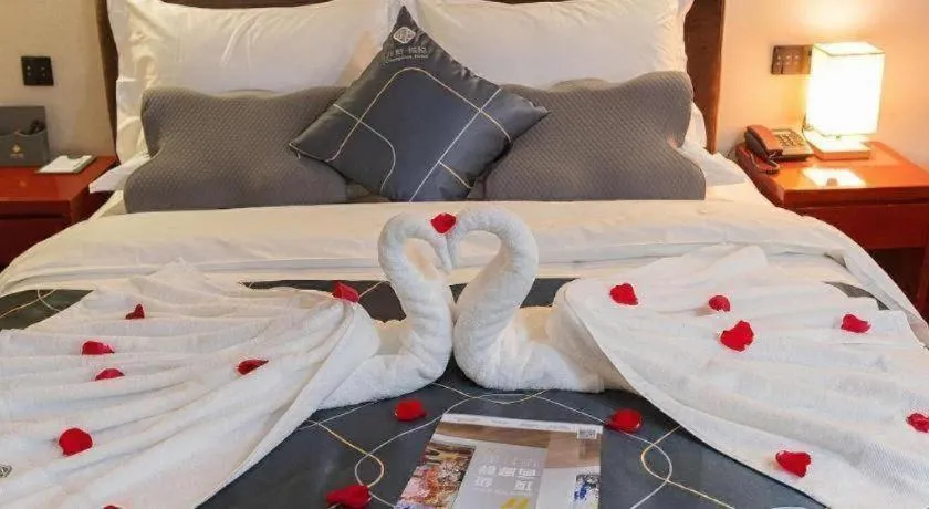 Bed in Chonpines Hotel Jining Quanmin Fitness Plaza