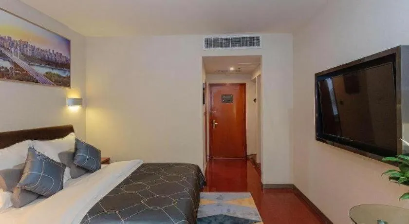 Bed in Chonpines Hotel Jining Quanmin Fitness Plaza