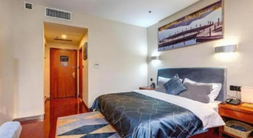 Bed in Chonpines Hotel Jining Quanmin Fitness Plaza