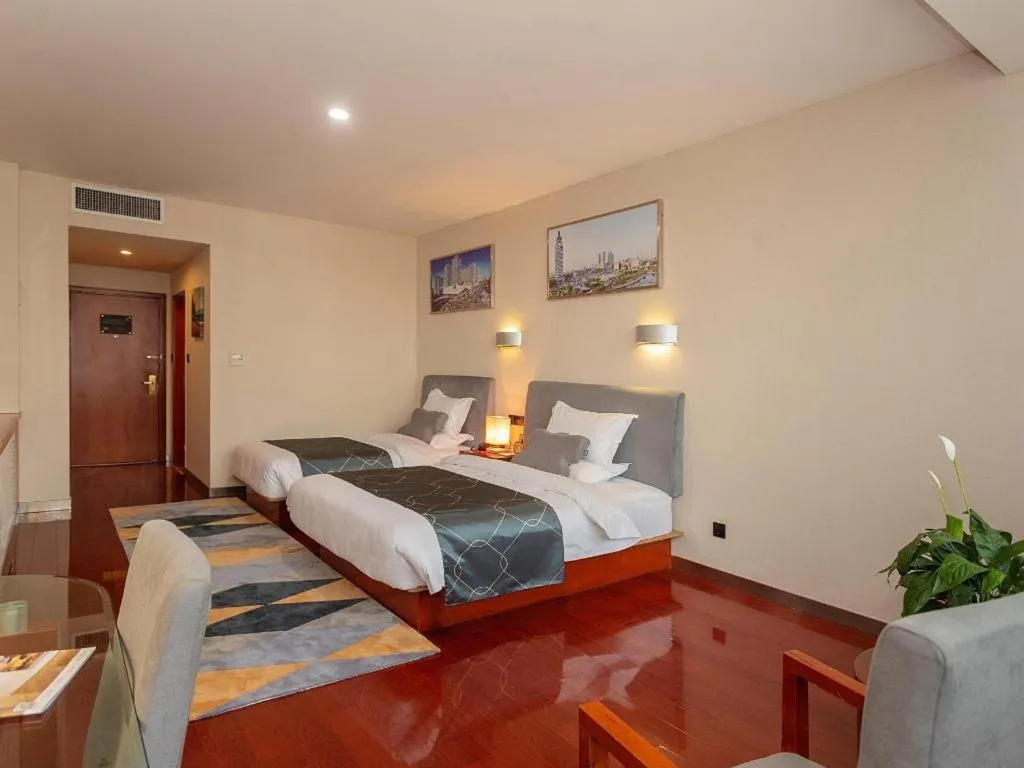 Bed in Chonpines Hotel Jining Quanmin Fitness Plaza