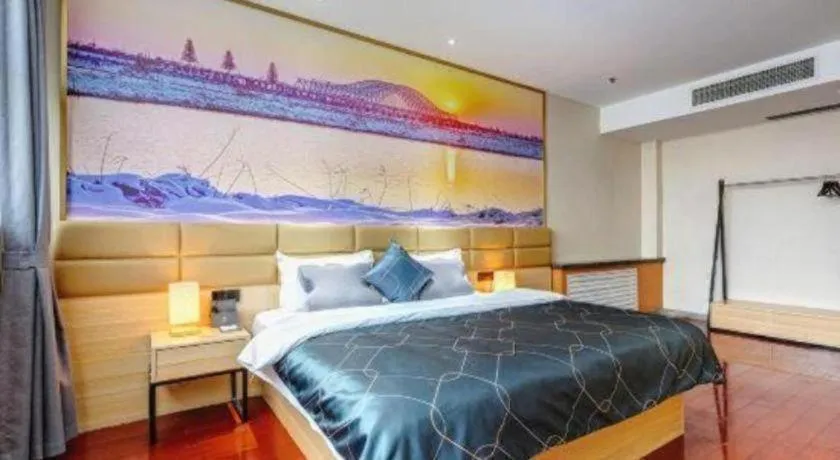 Bed in Chonpines Hotel Jining Quanmin Fitness Plaza