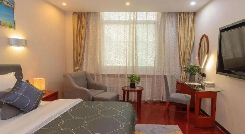 Bed in Chonpines Hotel Jining Quanmin Fitness Plaza