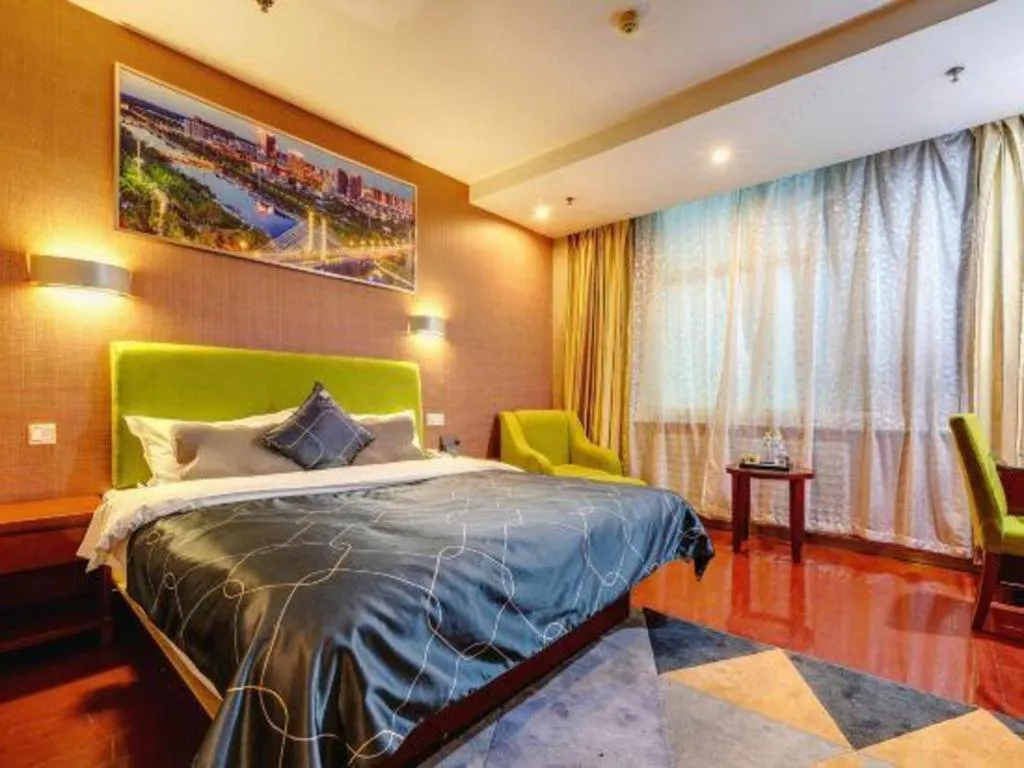 Bed in Chonpines Hotel Jining Quanmin Fitness Plaza