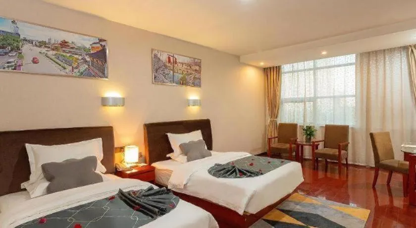 Bed in Chonpines Hotel Jining Quanmin Fitness Plaza