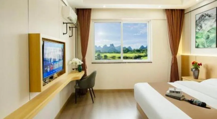 Bed in Guilin Wanjing Hotel