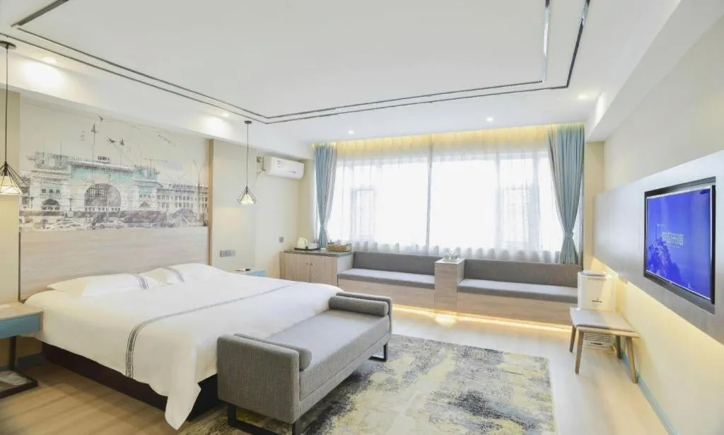 Bed in Urban Garden Hotel Chengyang District Government Liuting Airport