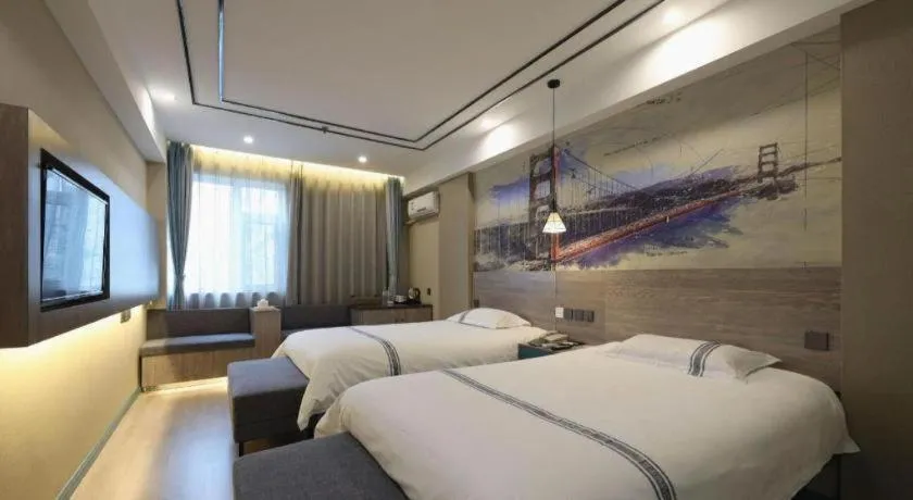 Bed in Urban Garden Hotel Chengyang District Government Liuting Airport